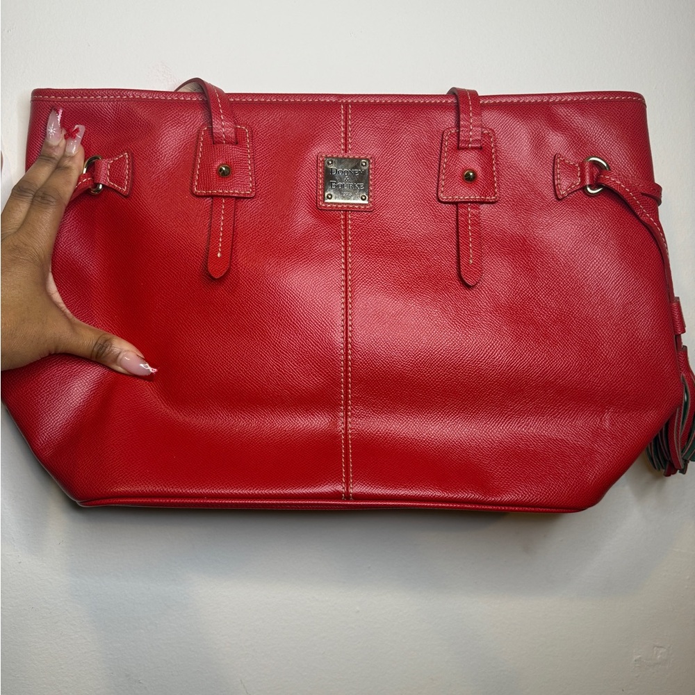 Dooney & Bourke Red Leather Tote